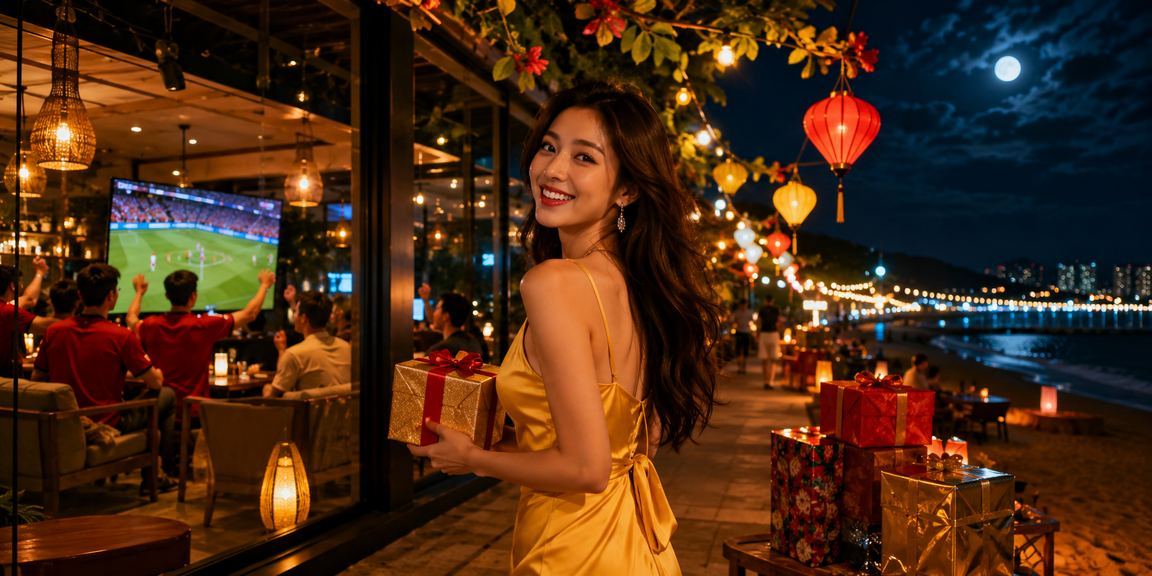 Người hâm mộ bóng đá Đà Nẵng theo dõi kèo cá cược tại chợ đêm
